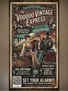 OCT Voodoo Vintage Express Retro Train starts @9 am pst